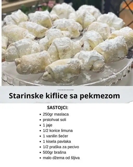 Starinske Kiflice sa Pekmezom