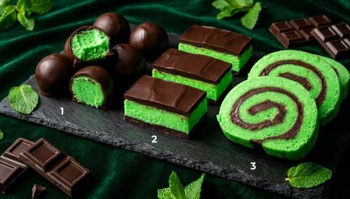 Mentol Fantazija: 3 Osvežavajuća Kolača od Jedne Smese (Bez Pečenja)