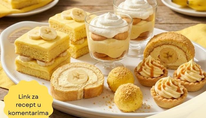 Banana Fantazija: 5 Kolača sa Jednim Kremom