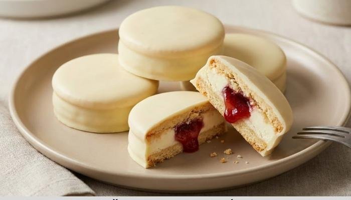 Najbolji Čizkejk Keksići Recept sa Jagodama i Sirom