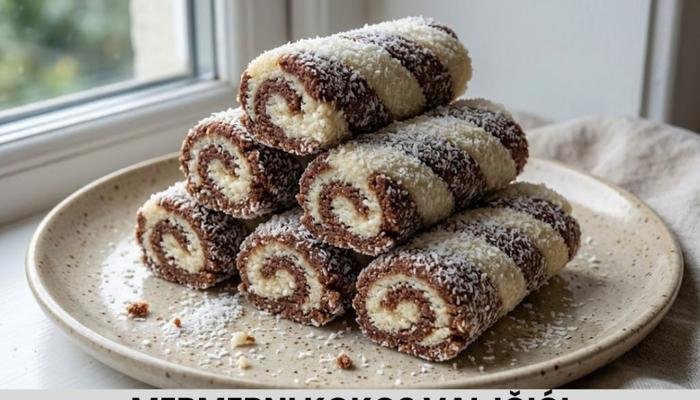 Najbolji Mermeni Kokos Valjčići Recept za Crno Beli Svet