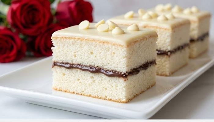 Najmekši Beli Kolač sa Čokoladnim Talasom – Recept