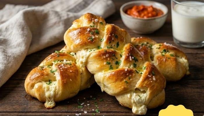 Zlatne Pletenice sa Sirom i Začinskim Biljem Recipe