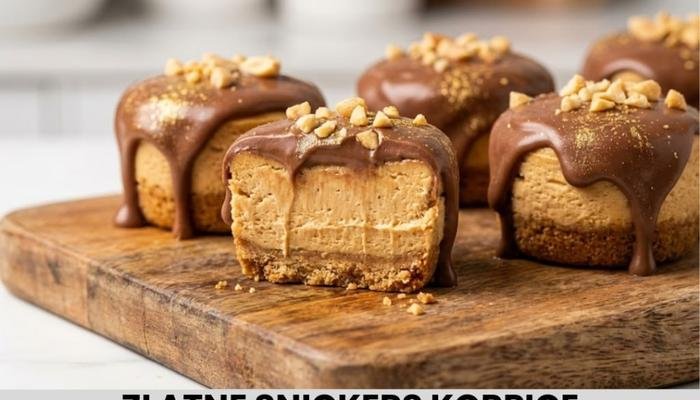 Najbolji Recept za Zlatne Snickers Korpice sa Kikirikijem