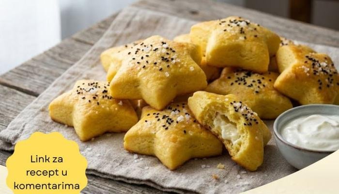 Zlatne Zvezdice od Krompir Testa sa Sirom – Recept