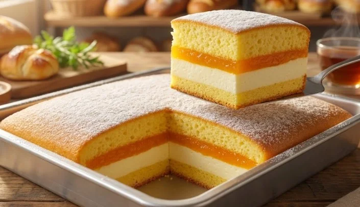 Brzi biskvitni kolač sa dva krema