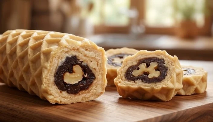 Brzi posni rolat sa suvim šljivama i orasima