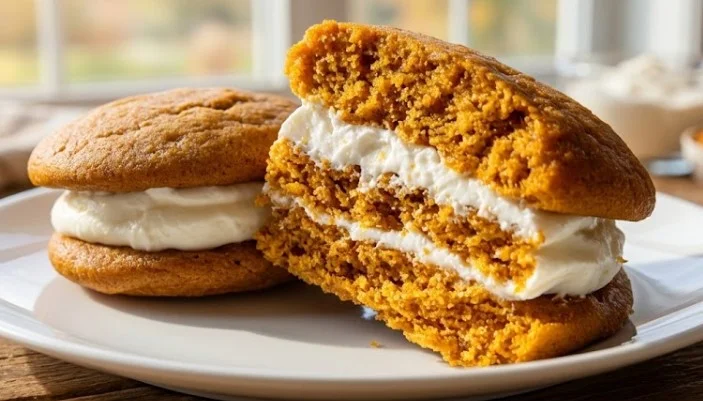 Mekani jastučići od bundeve s kremastim punjenjem