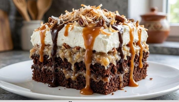 Najsočnija Čokoladna Torta sa Kokosom i Karamelom Recept