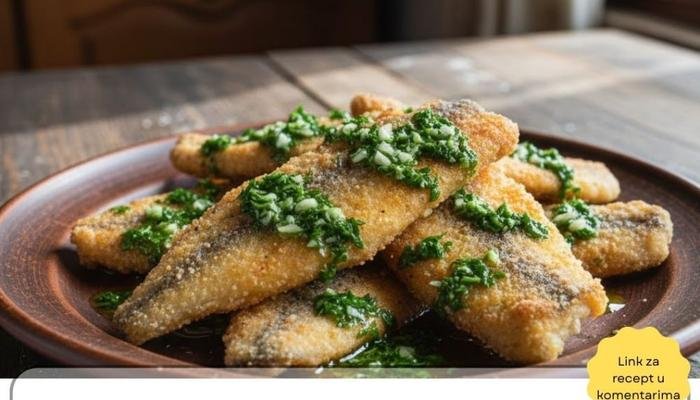 Najbolji Hrskavi Oslić sa Belim Lukom Recept