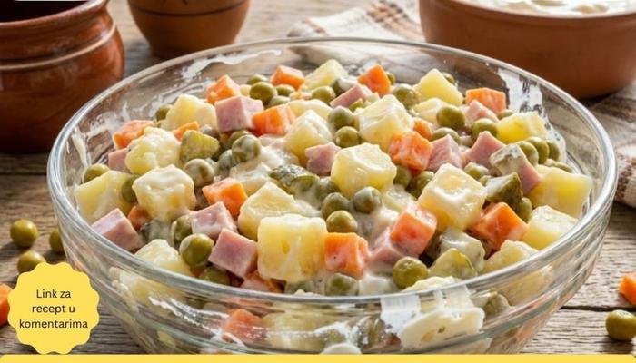 Najbolji Recept za Kremastu Rusku Salatu – Ukusna i Jednostavna