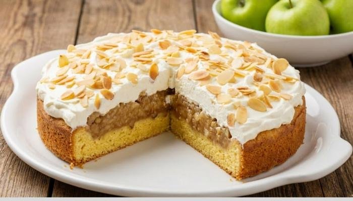 Najbolji Recept za Kremastu Tortu od Jabuka i Šlaga