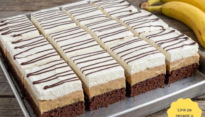 Najbolji Recept za Kremaste Banana Kocke