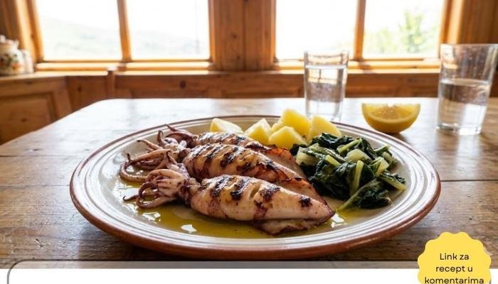 Najbolji Recept za Lignje na žaru sa Blitvom