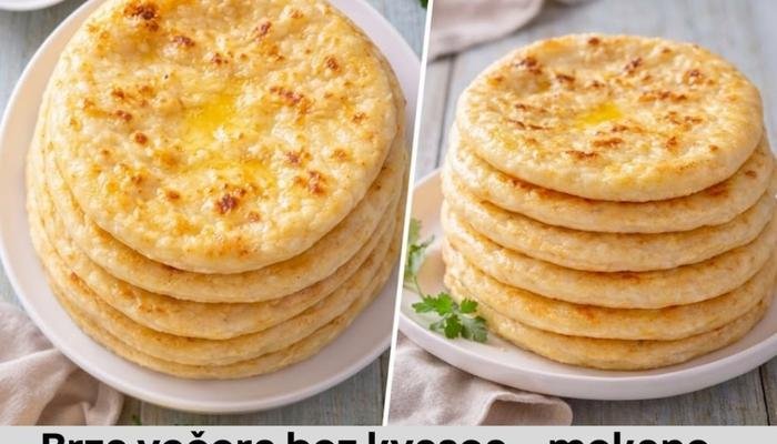 Brza večera bez kvasca – mekane jogurt pogačice iz tiganja