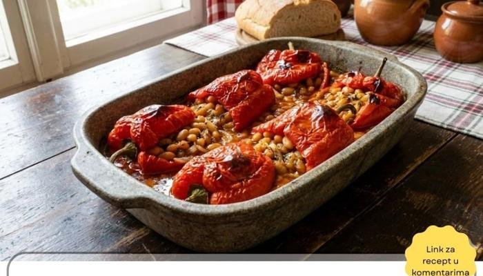 Najbolji Recept za Posnu Punjenu Papriku sa Pasuljem
