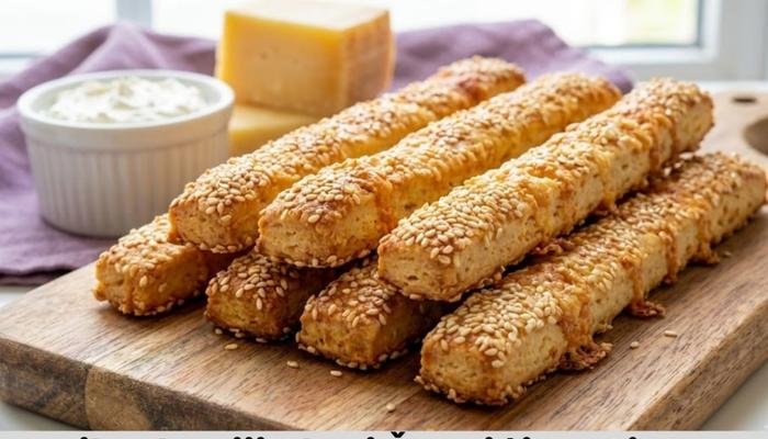 Najhrskaviji Slani Štapići Sa Sirom I Susamom Recept