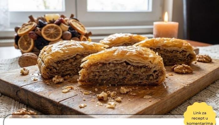 Najbolji Recept za Starinsku Suvu Pitu sa orasima