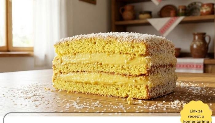 Najbolji Starinski Kolač sa Žutim Filom Recept