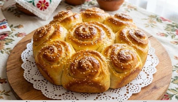 Najbolji Recept za Svečanu Pogaču Ružu Sa Susamom