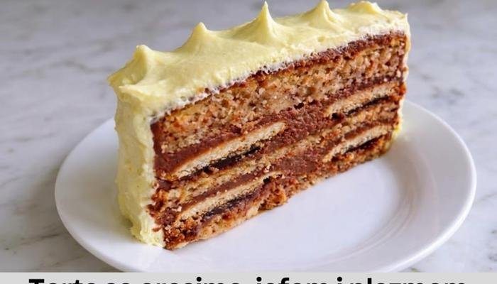 Torta sa orasima, jafom i plazmom izuzetno je ukusna a priprema nije zahtevna.