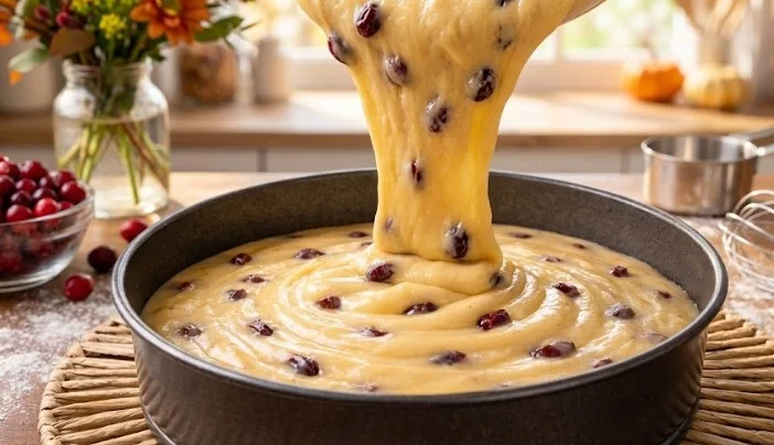 Brzi jogurt kolač sa brusnicama