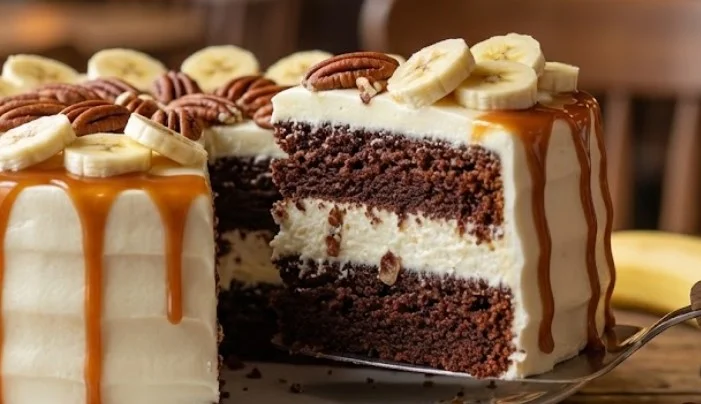 Čokoladna banana torta sa maskarponeom i karamelom