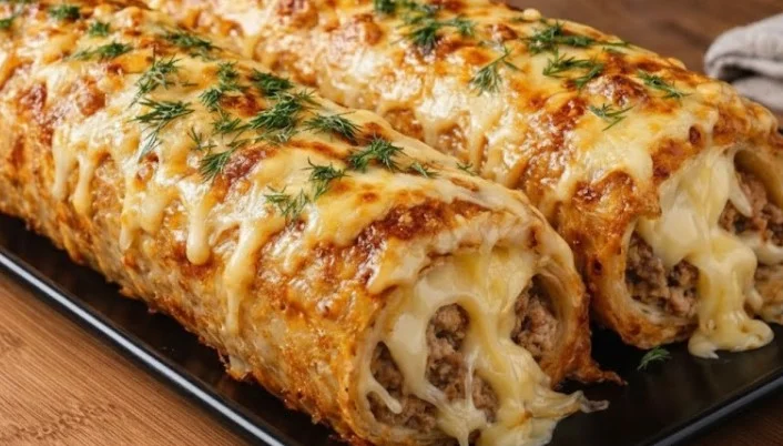 Domaći rolat od krompira sa mesom