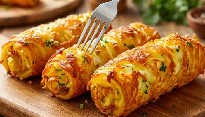 Hrskave rolnice od krompira i piletine