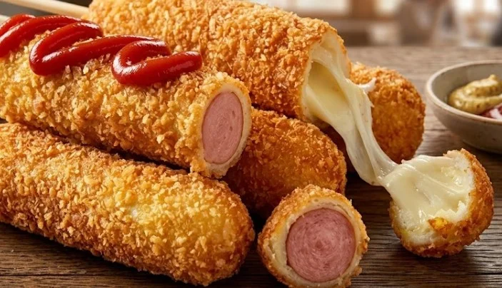 Hrskavi domaći korn dog sa sirom
