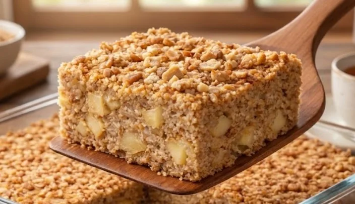 Kolač od ovsenih pahuljica i jabuka