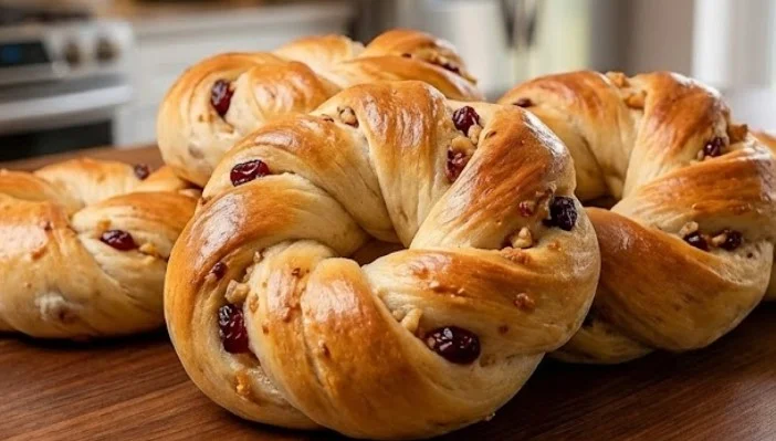 Mirisni domaći venčići sa brusnicama i orasima