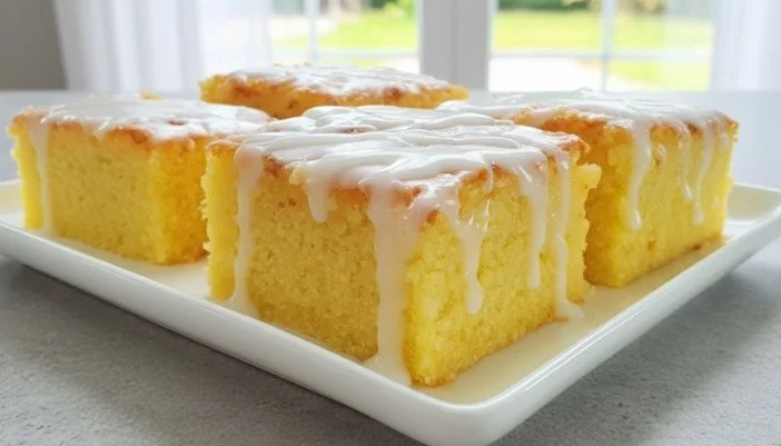 Mirisni kolač od limuna sa belom glazurom