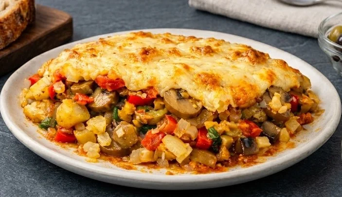 Posna musaka sa šampinjonima