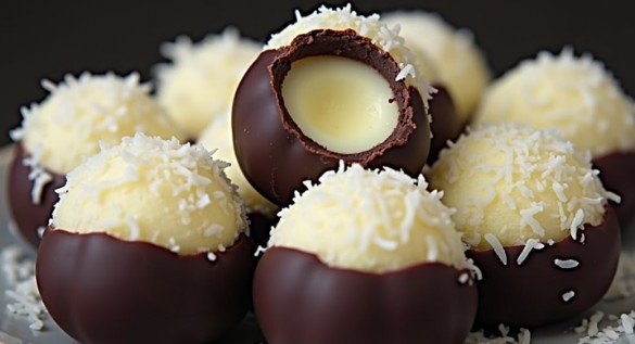 Božićni Desert za 5 Minuta! Domaće Bounty Kuglice (Bez Pečenja)