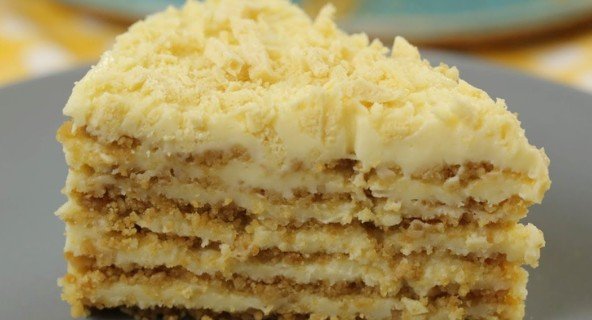 Torta “Plombir” Bez Pečenja – Ukus Pravog Sladoleda! (Bez Keksa i Rerne)