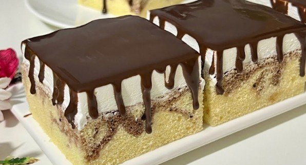 Najmekši Mramorni Kolač sa Ganašem (Vazdušast i Savršen!)