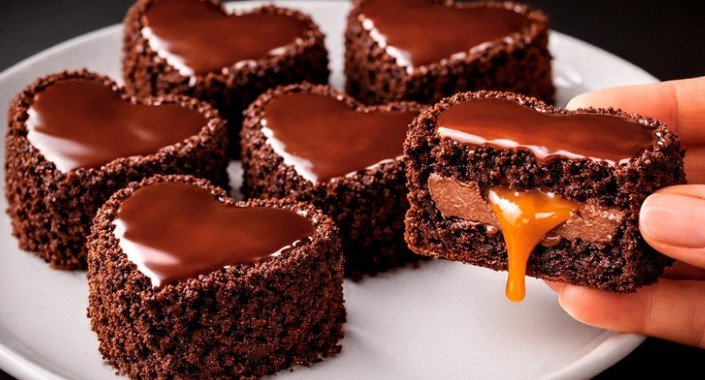 Ovaj Recept Izluđuje Sve – Mini Čokoladna Srca Koja Se Tope u Ustima