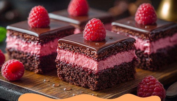 Čokoladne Kocke sa Malinama (Kao iz najbolje poslastičarnice!)