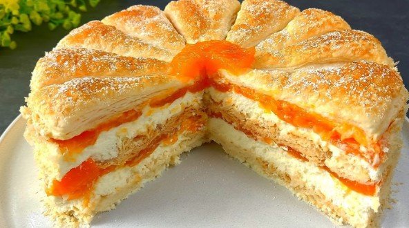 Nikada Nisam Jela Ovako Ukusnu Tortu (Brza Torta od Lisnatog Testa sa Kajsijama)