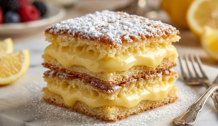 Vazdušasta krem pita sa jabukama