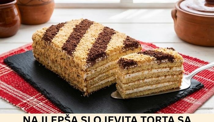 Najlepša Slojevita Torta sa Orasima i Kremom Recept