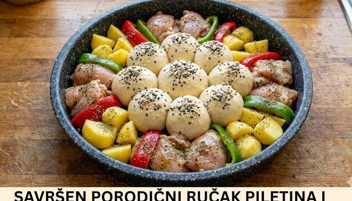 Najbolji Recept za Porodični Ručak: Piletina i Pogačice