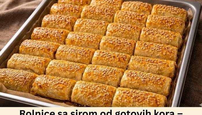 Rolnice sa sirom od gotovih kora – hrskave, brze i savršene