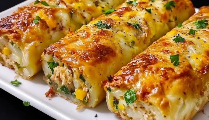 Hrskave rolnice od krompira i piletine