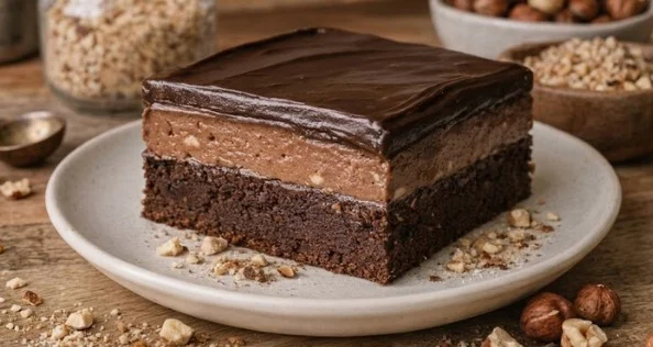Čokoladna posna torta sa lješnjacima: Kremasto biskvitno savršenstvo koje se ne peče