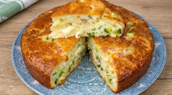 Brza Slana Torta sa Tikvicama, Šunkom i Sirom: Savršen Obrok iz Jedne Posude!