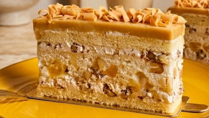Kremasta simfonija ukusa: Luksuzna karamel torta sa orasima i voćem