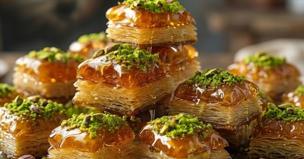 Sultanova Baklava sa Pistaćima: Kraljevski Biskvitni Desert za Vašu Trpezu