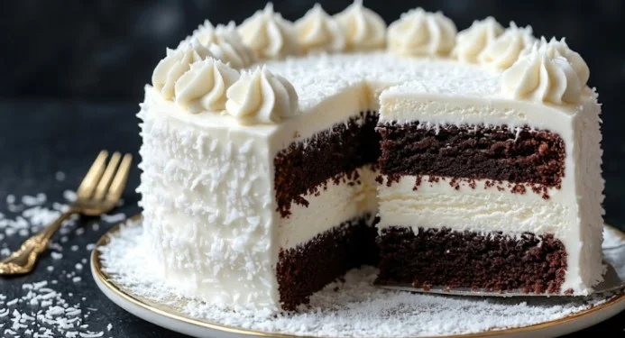 Beli Sneg torta: Bezvremena biskvitna čarolija sa čokoladnim mliječnim srcem